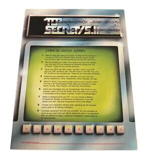 Top Secret Three Panel Screen - Makers of Dungeons and Dragons - TSR 7620 - RPG